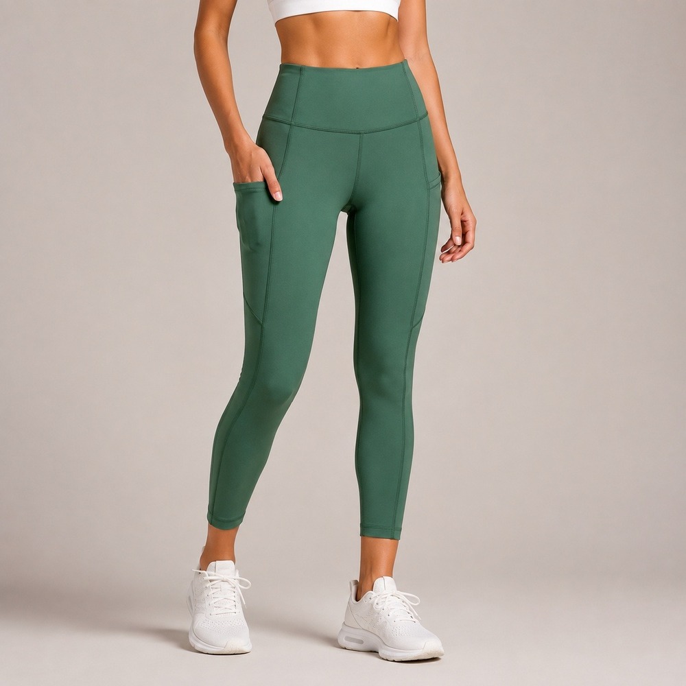 Lululemon Fast and Free High-Rise Tight 25 Everglade Green Womens 8